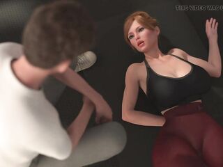 Stepson Massaging His Stepmom And Rubbing Her Twat In Living Room Caught By Stepsister