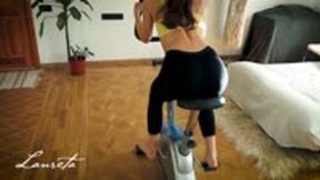 Humping an Exercise Bike Seat - Lanreta