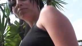 Golden Tresses Scream in Ecstasy as Huge Penis&#x1F32D; Slides on Black Leather Couch