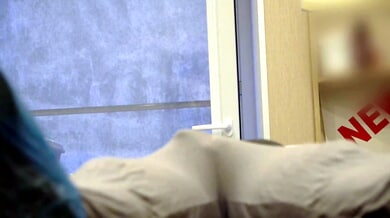 Exhibitionist amateur flashes his massive bulge and whips out his thick cock during a fake doctor's medical exam roleplay