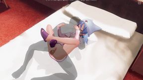 3D HENTAI Step sister in pajamas gets creampie in pussy