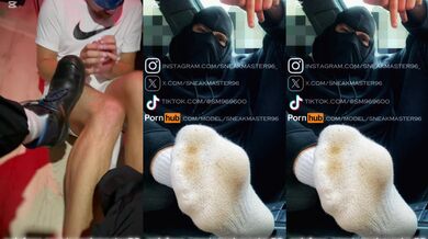 Polish SneakMaster96 trains German sklave foot boots socks stinky cock worship blowjob