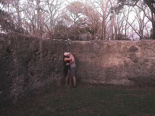I earned his hawt cum screwing him in an old fort