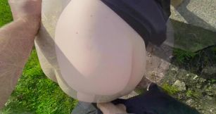 Hot MILF Sucks Cock and Gets Pussy Fucked Outdoors