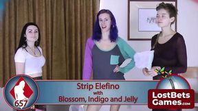 Three newbies are diving into their first nude shoot