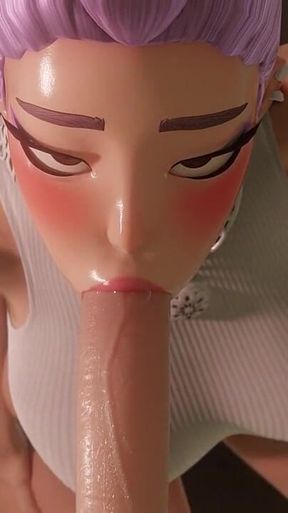 Fortnite Rumi Sloppy Blowjob Rule34 3D Animation