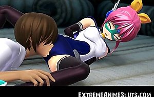 3D Superheroine Captured by Men!