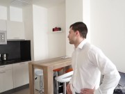 Maskurbate Straight Euro Real Estate Broker Masturbating