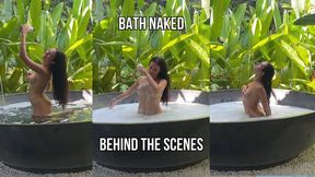 Jungle bath naked - behind the scenes