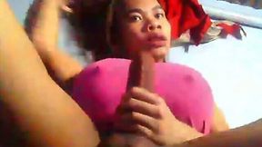 White Thick Cum Overflows After Selfsucking