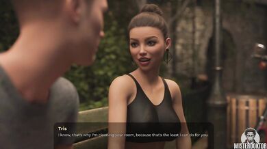 Teens get stuffed by their greedy milf in this lewd visual novel let's play