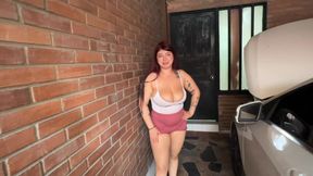 He Pays for the Repair of the Car with a Russian Between His Huge Tits