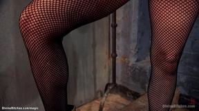 ”Man wrapped in plastic face rode”