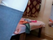 Play with cold limp tiny clitty