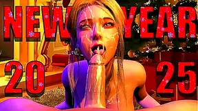 Blowjob Celebration Under Fireworks – 3D Animated New Years Eve Lust