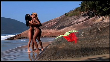 Girls Getting Wild On A Beach