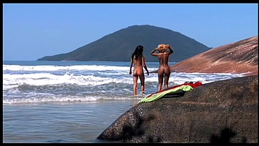 Girls Getting Wild On A Beach