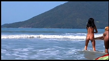 Girls Getting Wild On A Beach