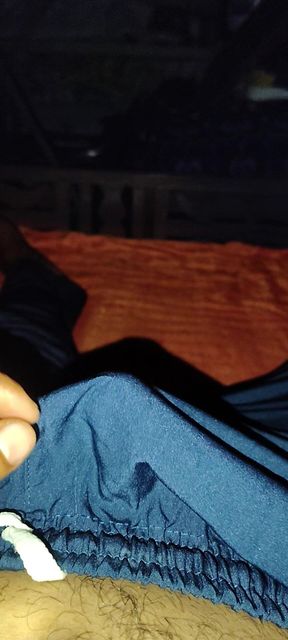 Masturbating
