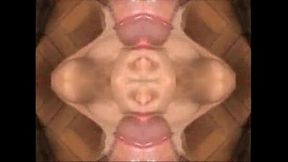 Reversed and mirrored cumshot compilation
