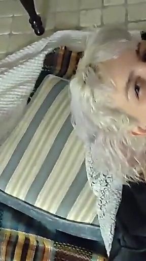 Sloppy Blowjob While Camming in Holiday