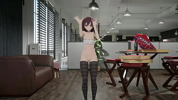 Gothic Girl Hentai Mmd 3D Undress Dance Soft Red Hair