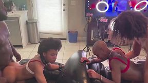 A couple of ebonies got their big asses pumped facing one another