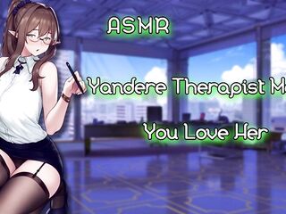 ASMR- [EroticRP] Yandere Therapist Makes You love Her [Binaural/F4M]