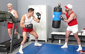 Wolfie Braden Shaw fists Andrew Connor and Jim Fit