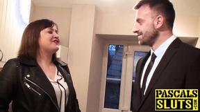 ”Big Titted Laura Louise takes a big heavy dick deep inside her cunt”