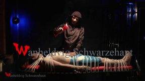 TIED RIKKI between BELLY PLAY and FOOT TICKLING HD 720p
