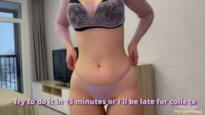 Strip and open those legs, can't afford the rent yet? - LikaBusy