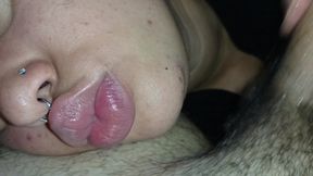 EXTREME CREAMPIE, FILLING THIS LITTLE MOUTH WITH SO MUCH CUM