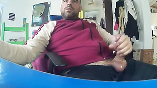 Enormous-Meatpipe Otter Stroking on Web cam