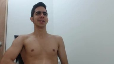 Latino Model Allan Plays with His Dick