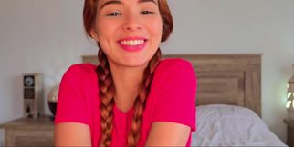 Obedient teen offers to fuck her ass and cum on feet