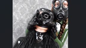 Kira and Ani gas mask fun mp4