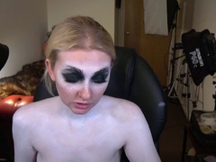 Dalmatian Puppy Girl Body-Paint Nude Timelapse