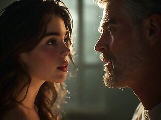 18 year old teen angel screwed by 60 year old man in His car Female moaning real sex Ai generated voice over