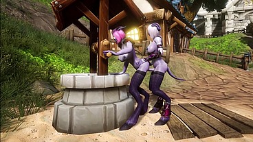 Draenei Futa Fucks Draenei Girl on the Wishing Well - Warcraft Porn Parody