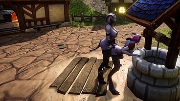 Draenei Futa Fucks Draenei Girl on the Wishing Well - Warcraft Porn Parody