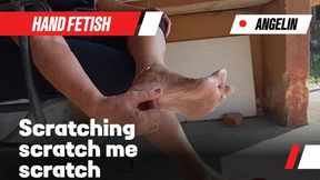 Desperate scratching her feet (1)