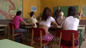 The Teacher Makes Home Visits to Punish His Students with the Hard Cock
