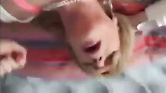 Amateur crossdresser Kim shows intense facial expressions during bareback anal