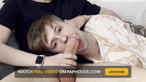 Deepthroat Twink Cumshot Vom Blowjob