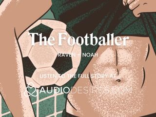 Screwed hard by an athlete in the locker room - Journalist takes arrogant football star - Hot interv