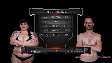 Julie Rocket vs Chad Diamond Mixed Wrestling