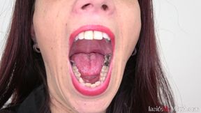 Mouth fetish clip with ali bordeaux fullhd - Inside my mouth