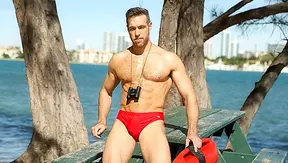 Hot Lifeguard Alex Mecum Gets Wildly Fucked by Sexy Stranger Grant Ryan – Steamy Gay