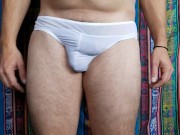 White Transparent Mesh Briefs 2.0 Try on Review